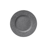 V&B Manufacture Rock Granit Frühstücksteller 22 cm Kuchenteller Teller rund grau