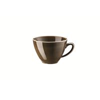 Rosenthal Mesh Walnut Kombi-Obertasse Kaffeeobere Obertasse 0,29 ltr. braun