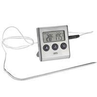 Gefu Tempere Bratenthermometer mit Timer Thermometer mit Alarm Braten Display Schutz vor Übergaren