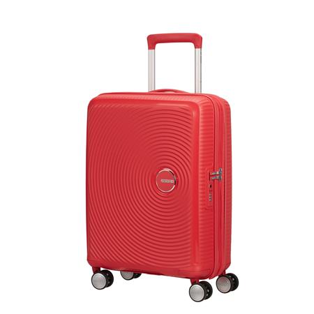 American Tourister Soundbox Spinner 55 Coral Red Erweiterbar