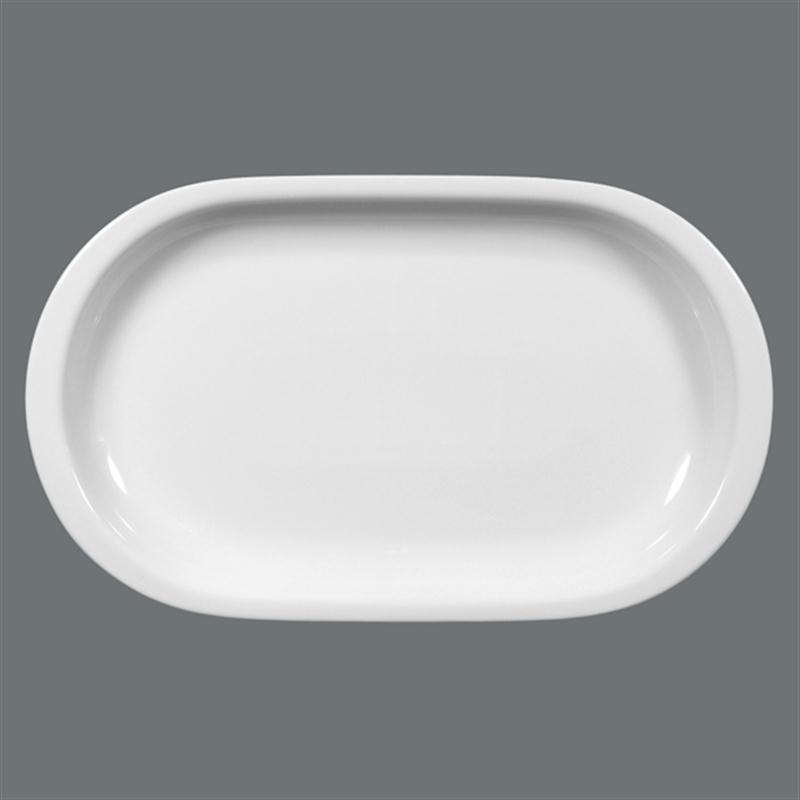 Seltmann Compact weiß Platte oval 33 x 19,5 cm Fleischplatte Gemüseplatte
