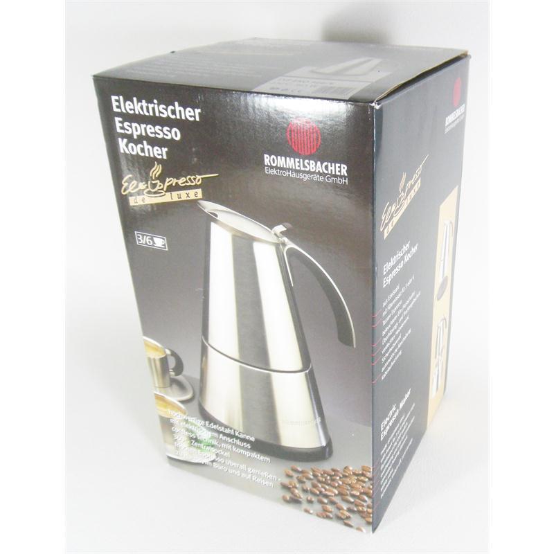 Rommelsbacher Espresso Kocher EKO 366/E ElPresso de luxe Espressomaschine